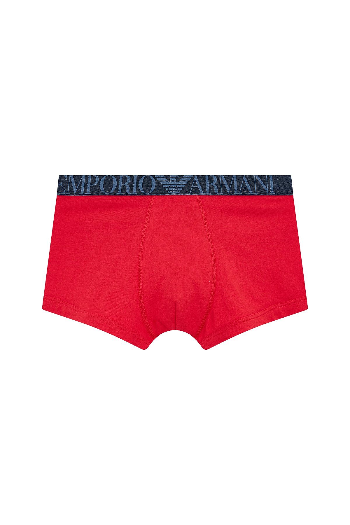 엠포리오 아르마니 언더웨어(EMPORIO ARMANI UNDERWEAR) 남성 자카드 로고 밴드 드로즈_레드_0814112332