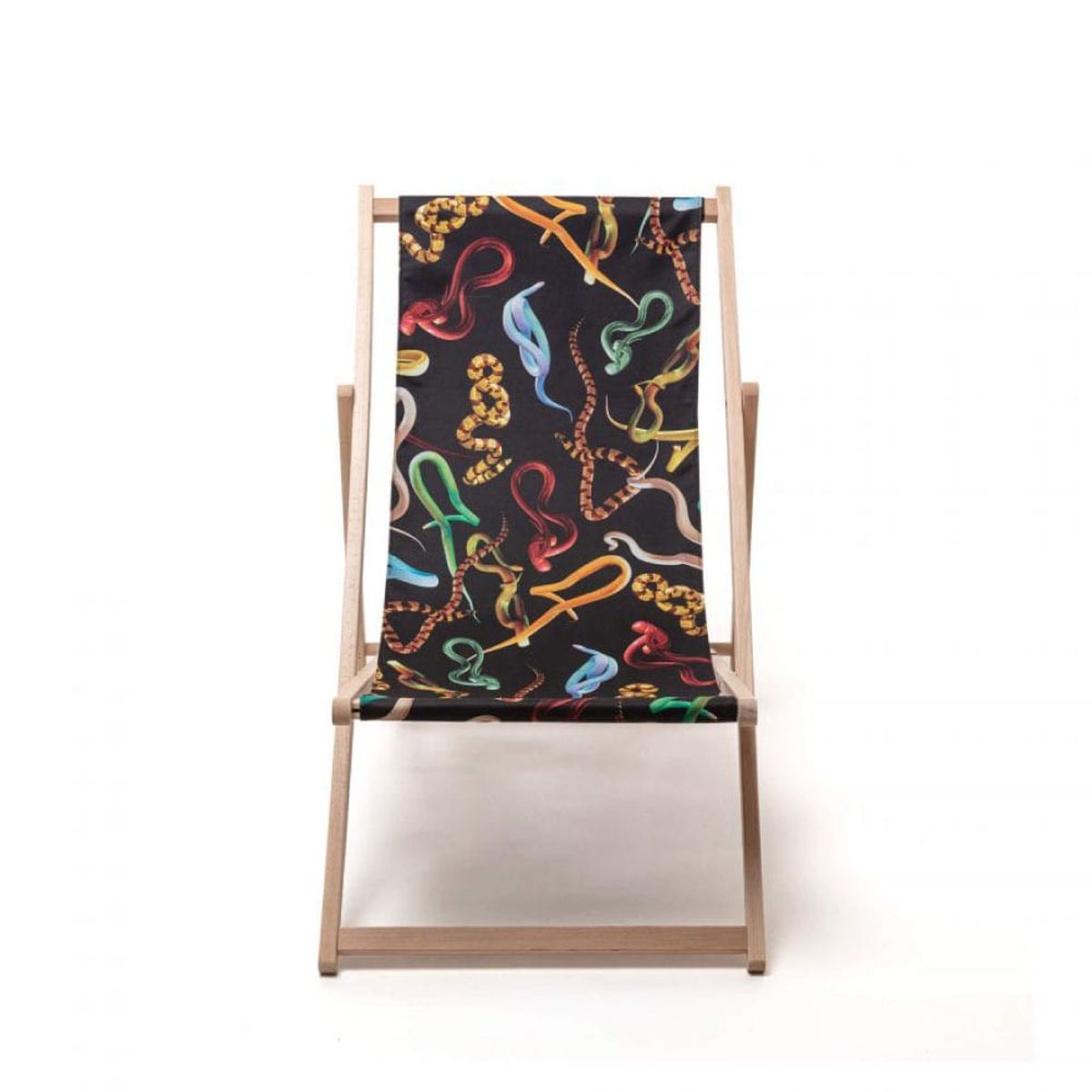 셀레티(SELETTI) TP우든폴딩데크체어 스네이크87x58x81H