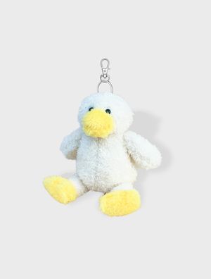 [선물상자 포장] 어글리 뽀글이 인형 S사이즈 (키링) 화이트 오리