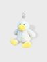 [선물상자 포장] 어글리 뽀글이 인형 S사이즈 (키링) 화이트 오리