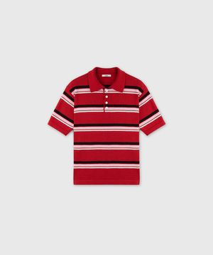 RUDEBOY KNIT POLO SHIRT CORSA RED