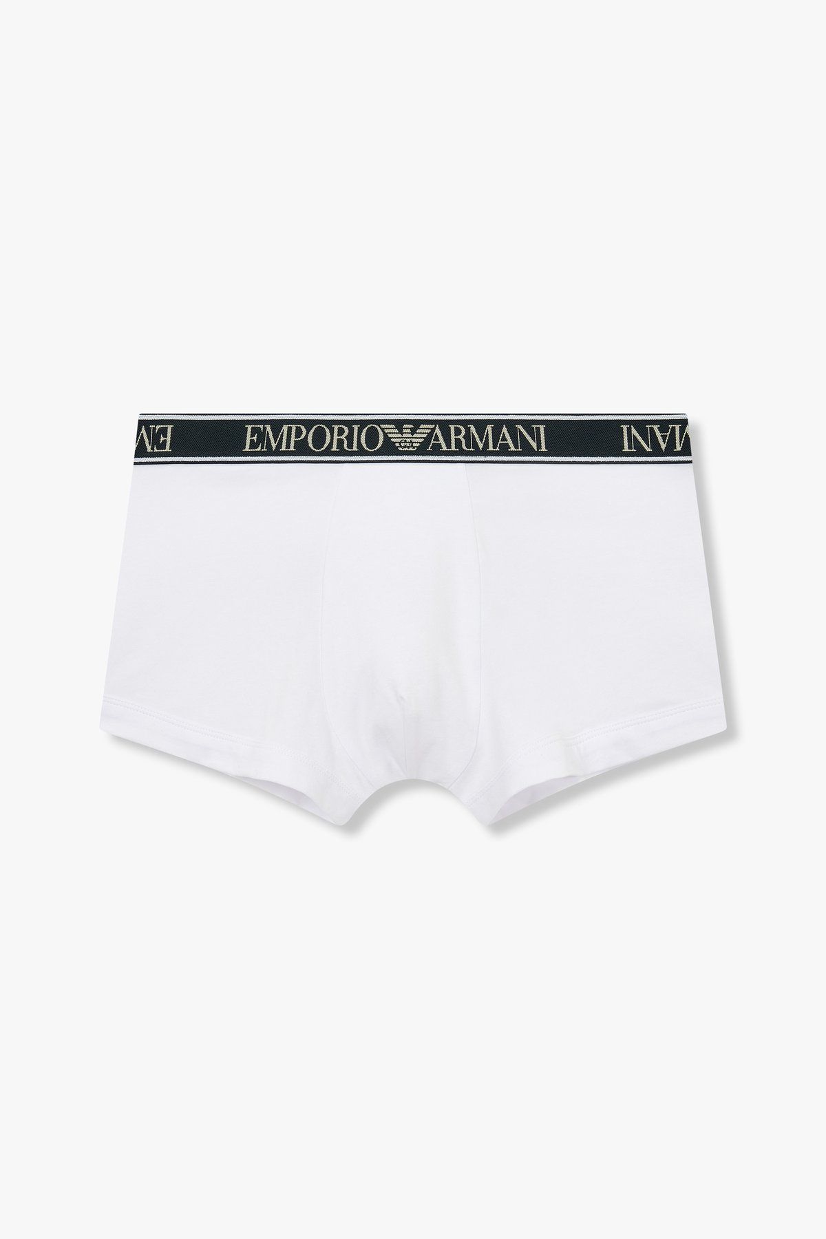엠포리오 아르마니 언더웨어(EMPORIO ARMANI UNDERWEAR) 남성 텍스처드 로고 밴딩 드로즈_화이트_0814112040