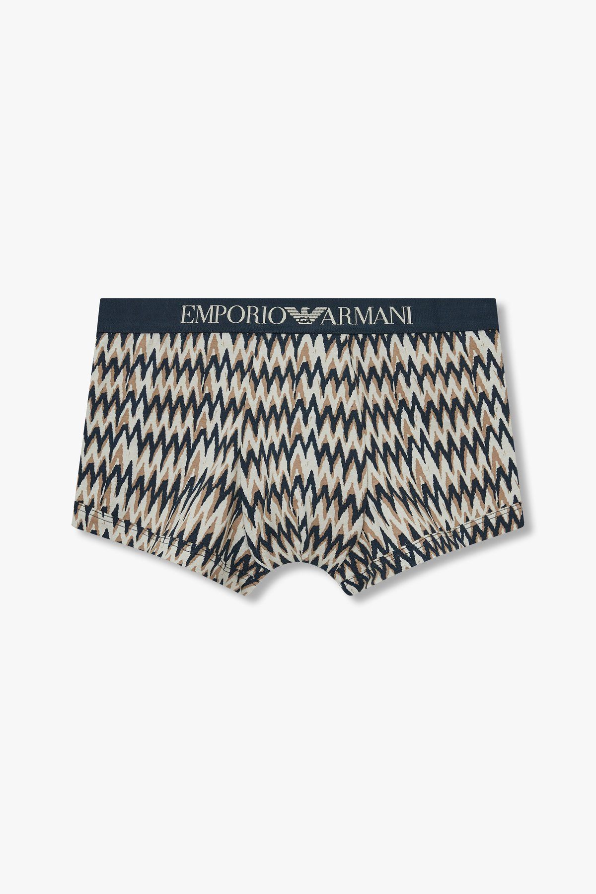 엠포리오 아르마니 언더웨어(EMPORIO ARMANI UNDERWEAR) 남성 로고 밴딩 패턴드 드로즈_베이지_0814112001