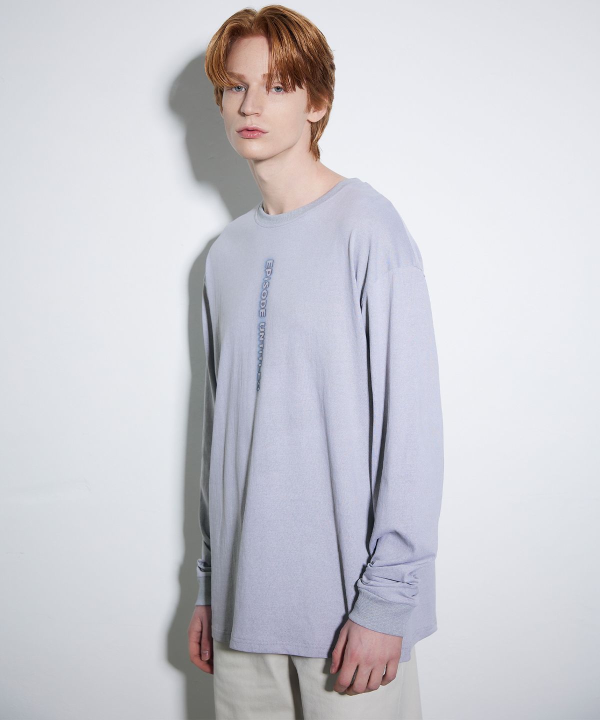 에피소드 언타이틀(EPISODE UNTITLED) PRINTING PATCH PIGMENT LONG SLEEVES_SAND