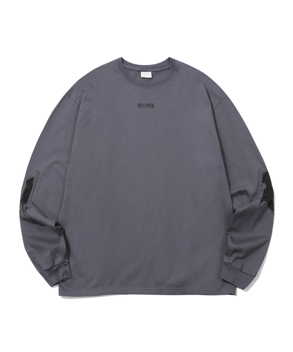 에피소드 언타이틀(EPISODE UNTITLED) CUTTING PRINTING PATCH LONG SLEEVES_GREY