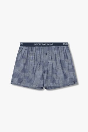 남성 풀 로고 밴딩 패턴드 트렁크_마린_0814112099