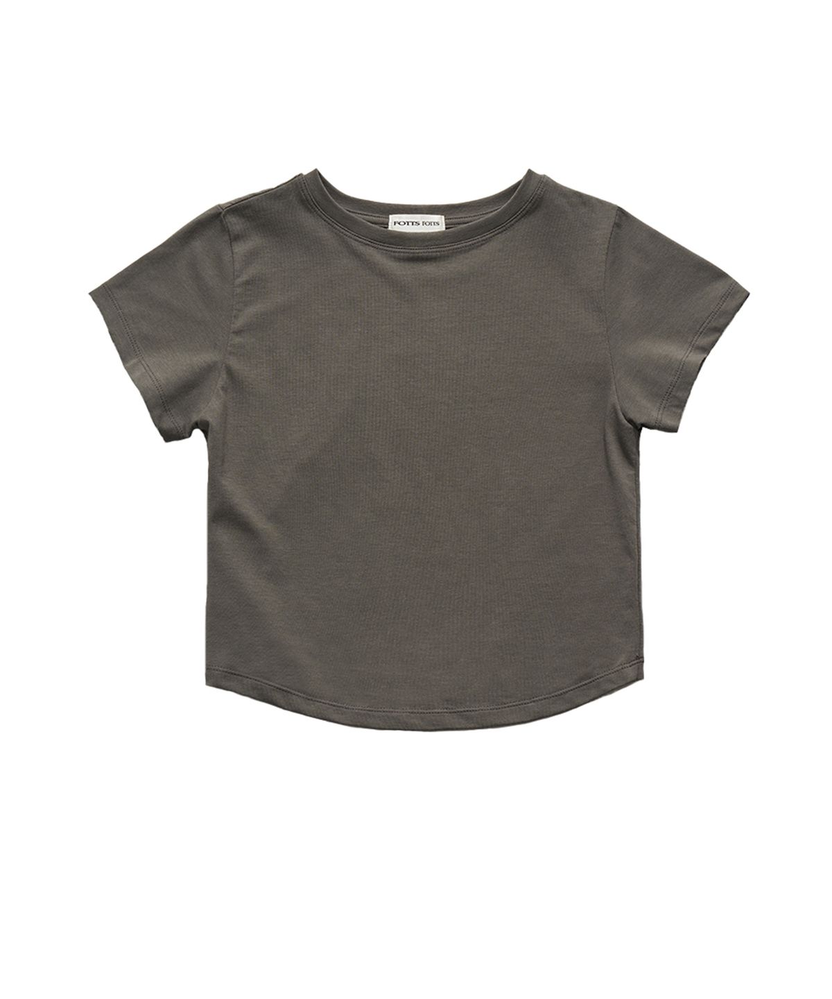 포츠포츠(FOTTSFOTTS) 24SS 스쿱 티 - 차콜/SCOOP TEE / CHARCOAL