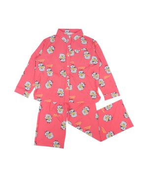 Lazy Farm Sleepwear Set_Coral