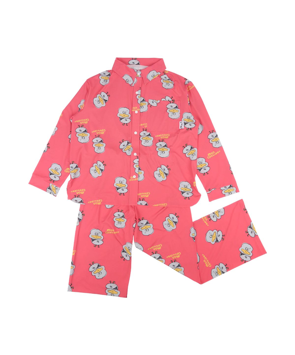 몽슈슈(MONCHOUCHOU) Lazy Farm Sleepwear Set_Coral