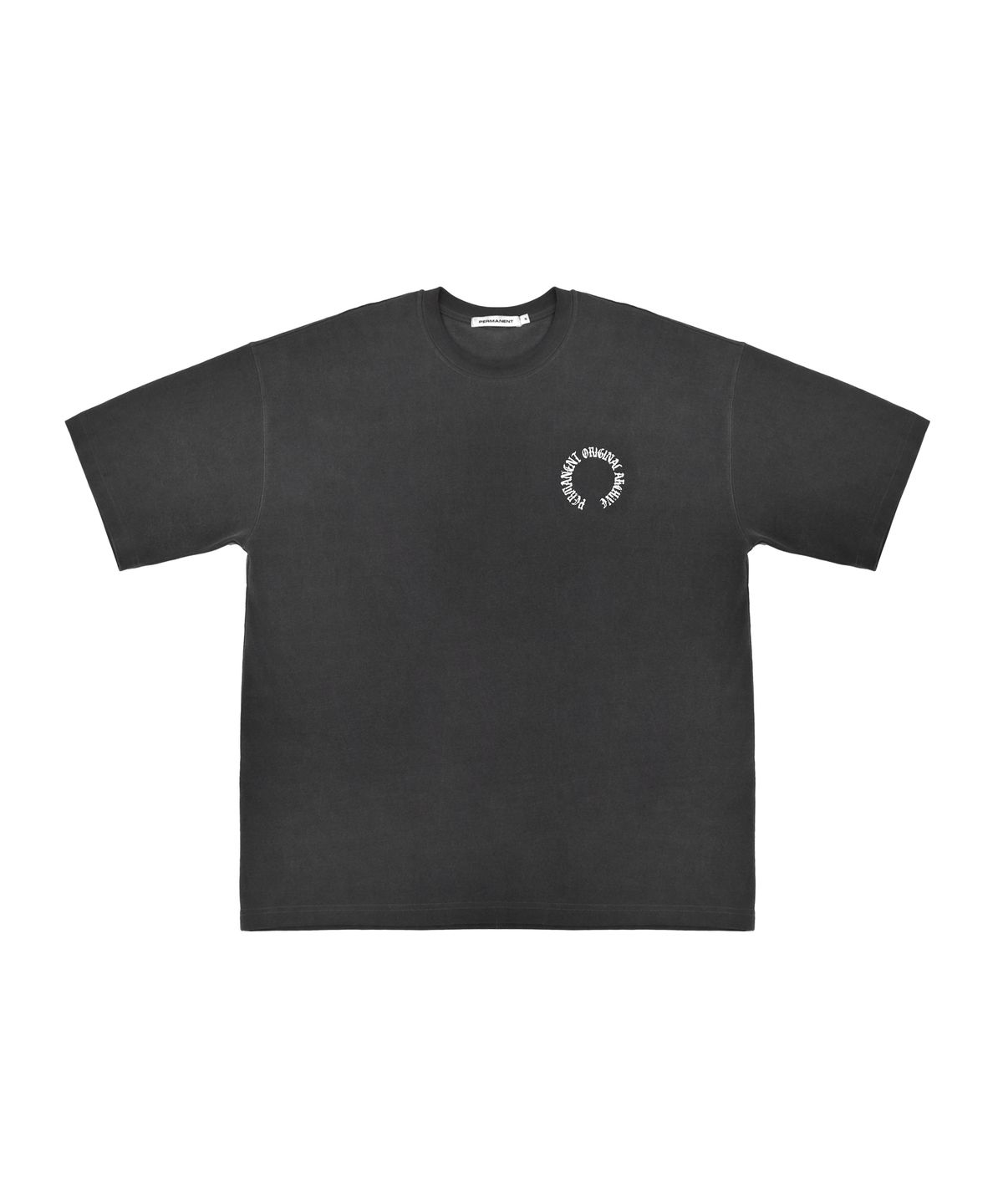 퍼머넌트 아카이브(permanentarchive) PIGMENT ARCH LOGO T-SHIRT (CHARCOAL)