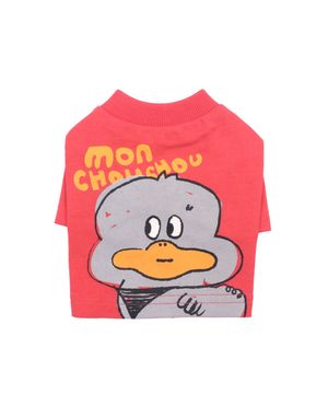 Lazy Farm Sleeve Tee_Coral