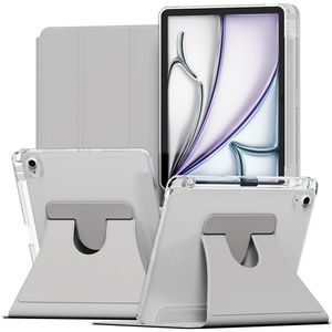 [7COLOR] 아이패드 360도 회전 애플펜슬 수납 투명 하드케이스