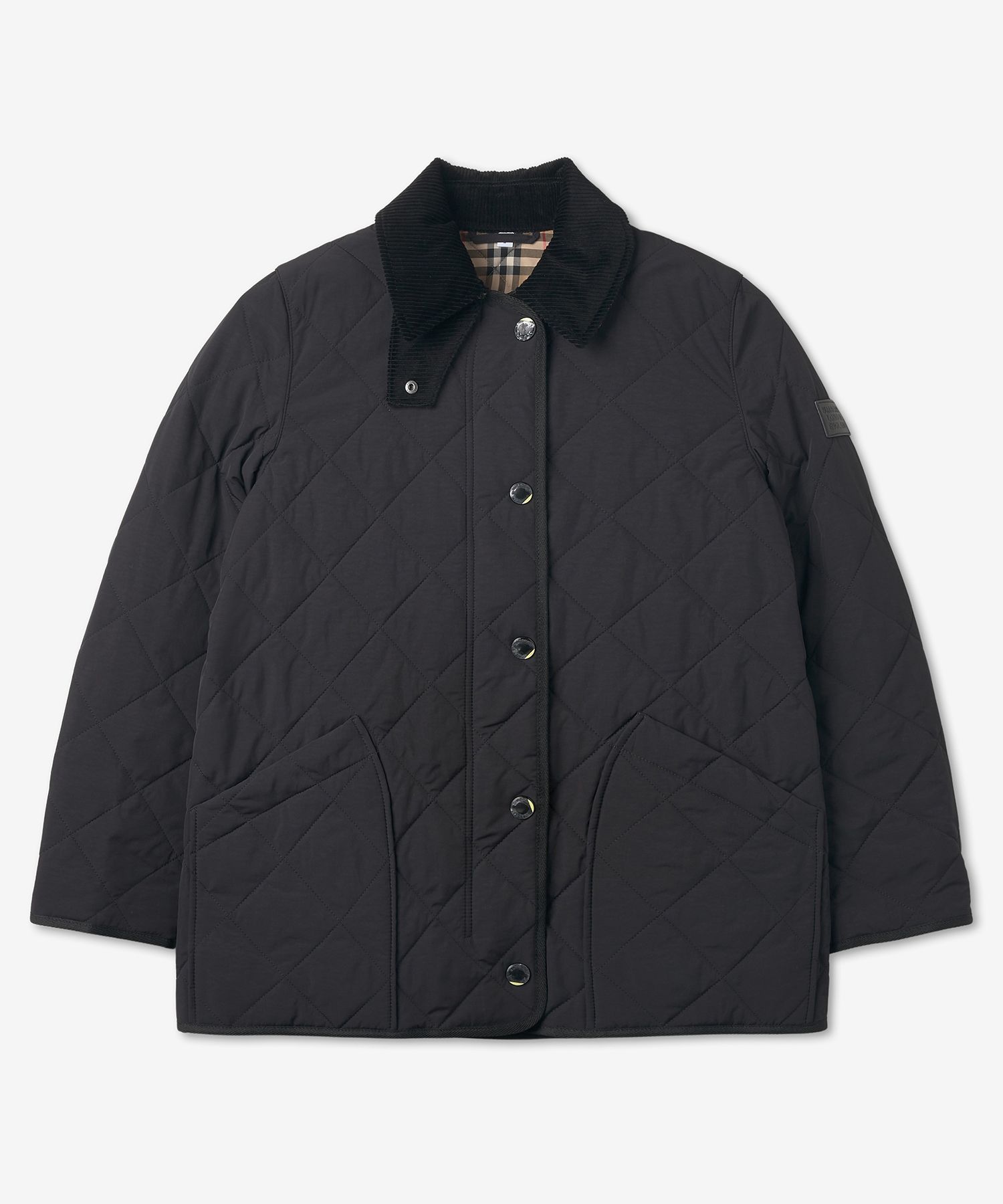 MUSINSA BURBERRY Quilted Semi Regular Fit Jacket Black 8021751