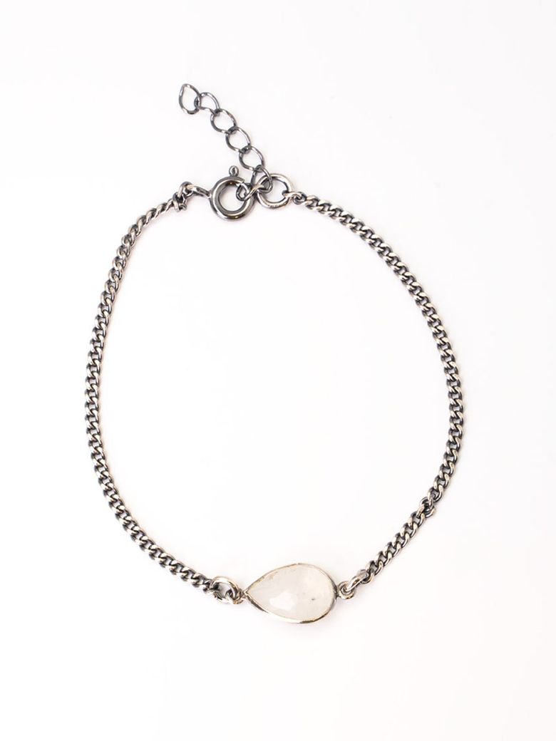 HR 70B_Water Drop Shape Moonstone Bracelet