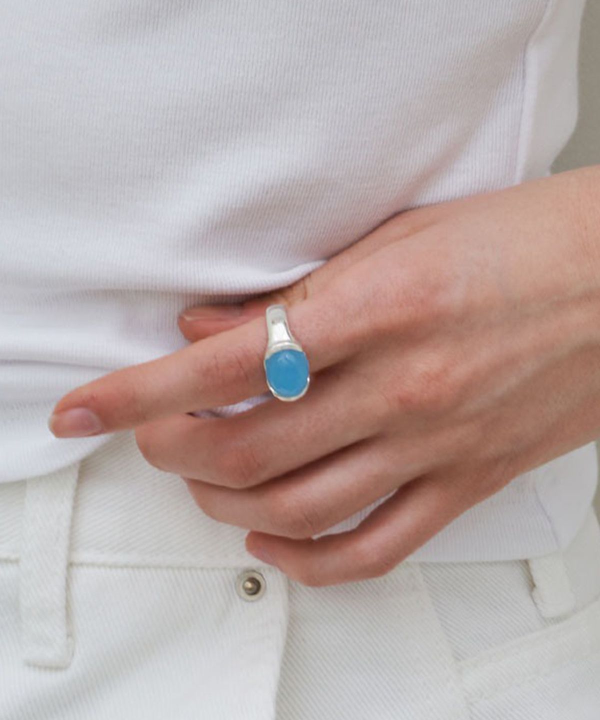 플릿(FLIT) LUMP OF BLUE STONE RING
