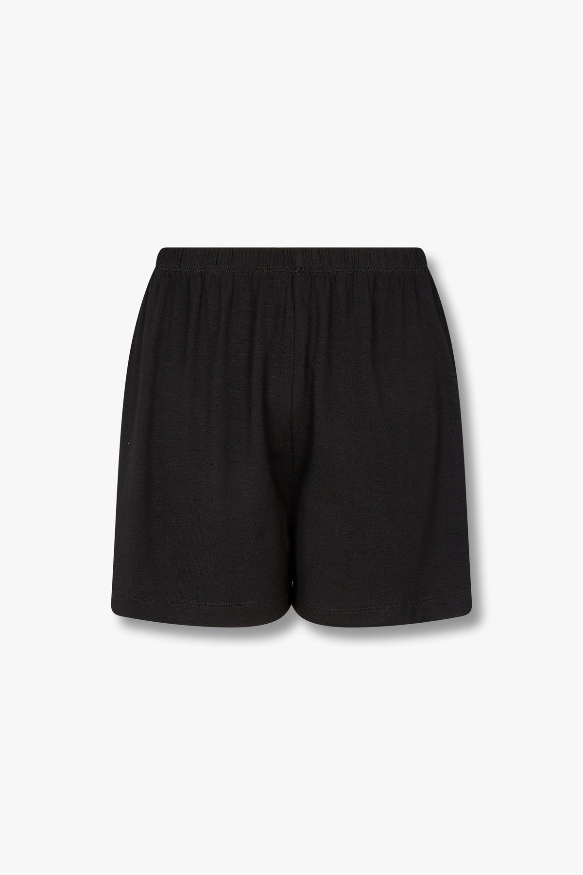 엠포리오 아르마니 언더웨어(EMPORIO ARMANI UNDERWEAR) 여성 루즈핏 레이온 라운지 쇼츠_블랙_0824131505