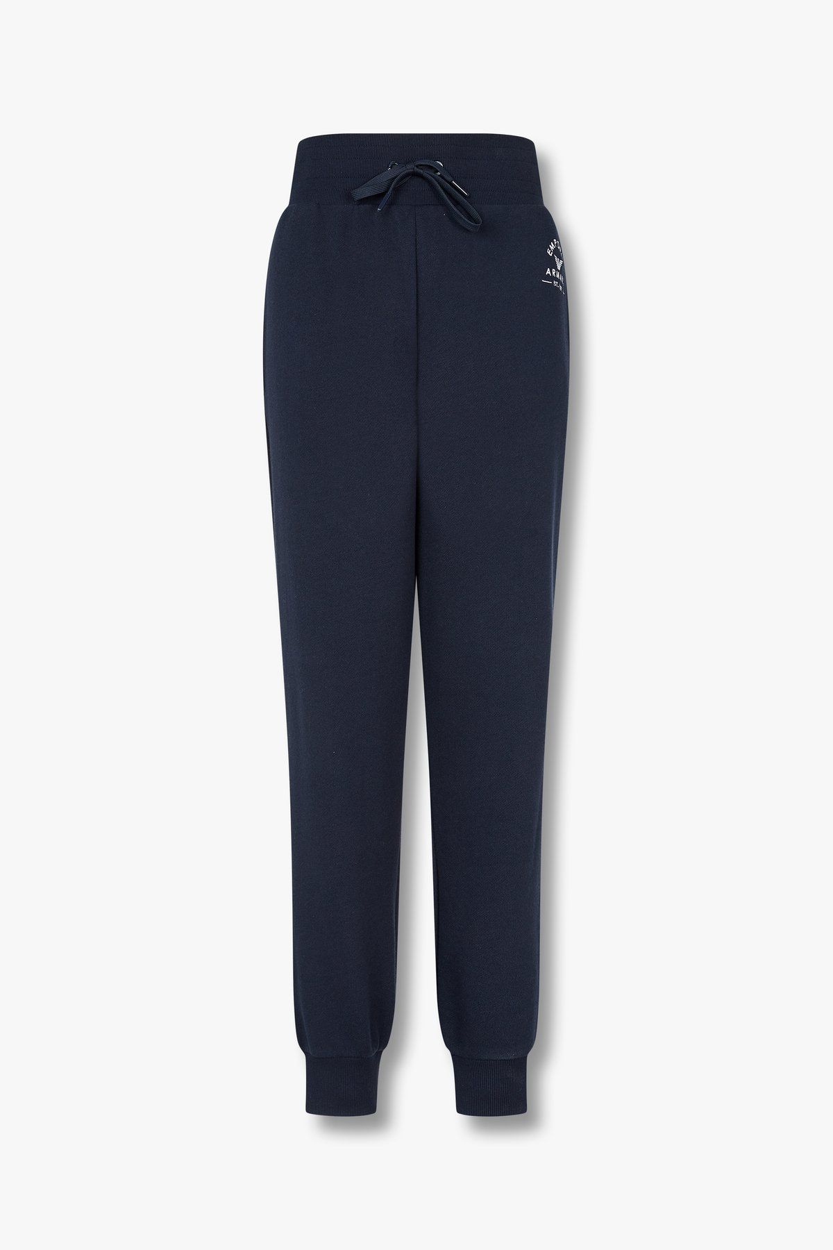 엠포리오 아르마니 언더웨어(EMPORIO ARMANI UNDERWEAR) 여성 로고 자수 라운지 조거 팬츠_마린_0824132505