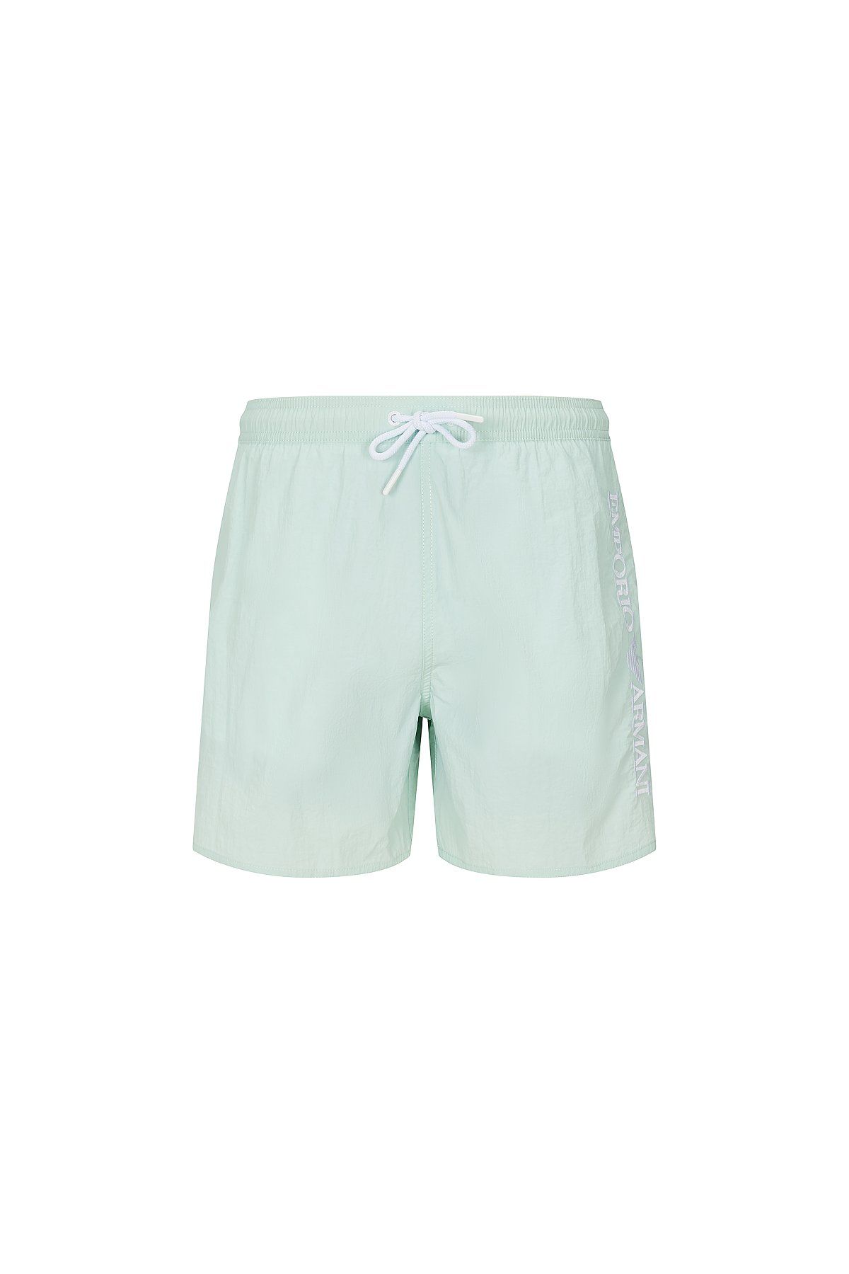 엠포리오 아르마니 언더웨어(EMPORIO ARMANI UNDERWEAR) 남성 사이드 로고 나일론 스윔 쇼츠_라이트 그린_0814121001