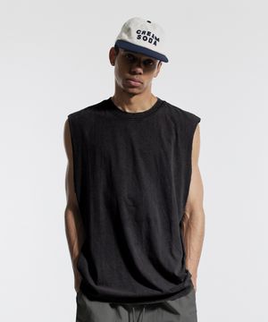 피그먼트 오버핏 슬리브리스