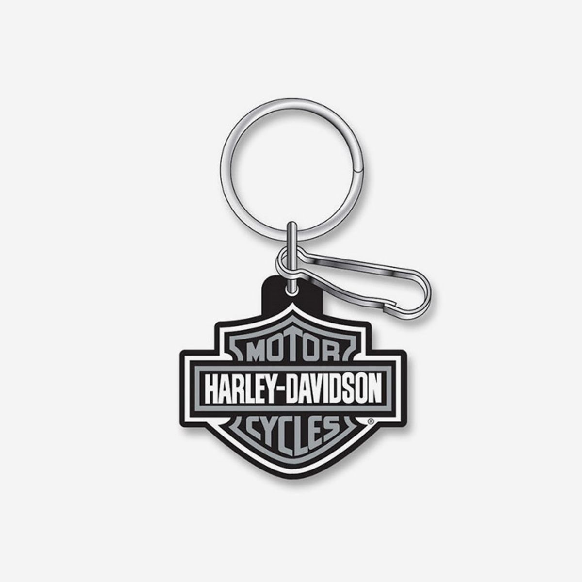 할리데이비슨(HARLEY-DAVIDSON) 바앤실드 그레이 러버 키링