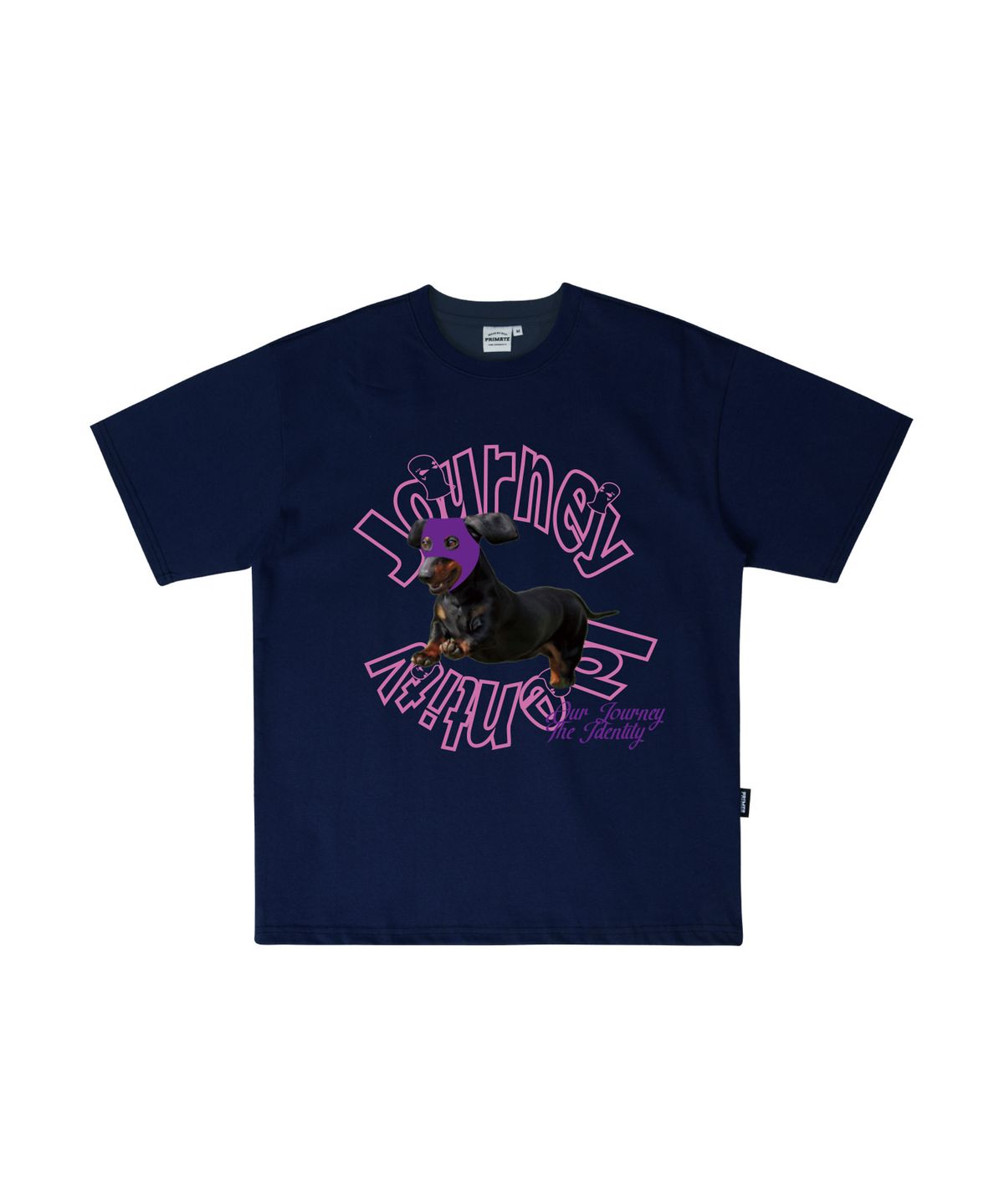 오언더알(OUNDERR) MASK PUPPY TEE 오버핏 반팔티셔츠 [네이비]