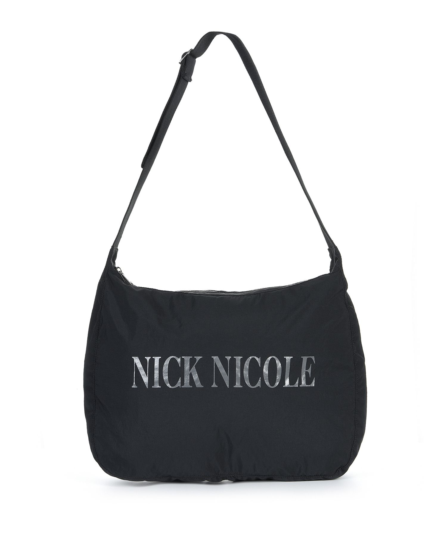 MUSINSA | NICK&NICOLE NICOLE NYLON BIG SQUARE BAG_BLACK