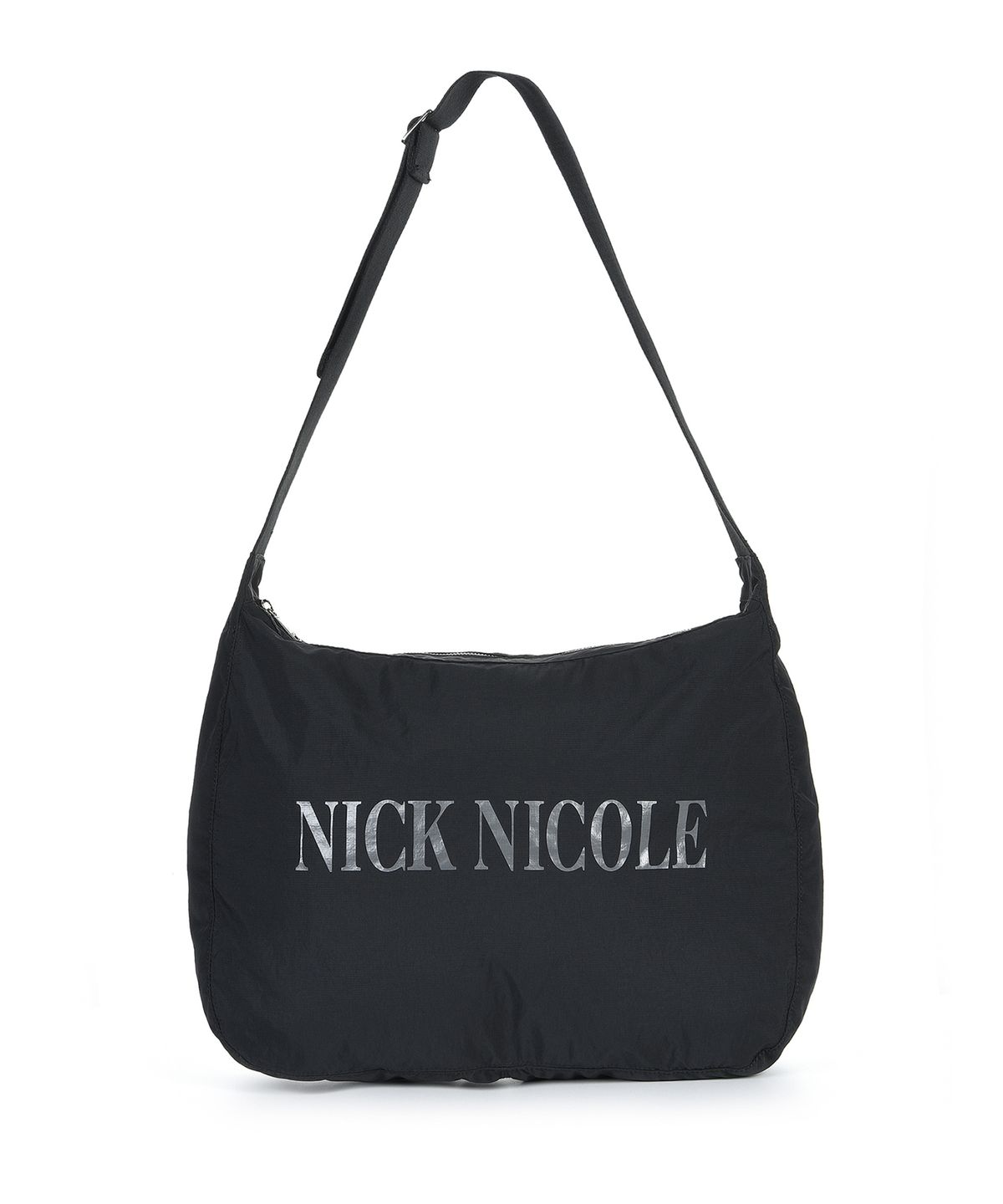 닉앤니콜(NICK&NICOLE) NICOLE NYLON BIG SQUARE BAG_BLACK