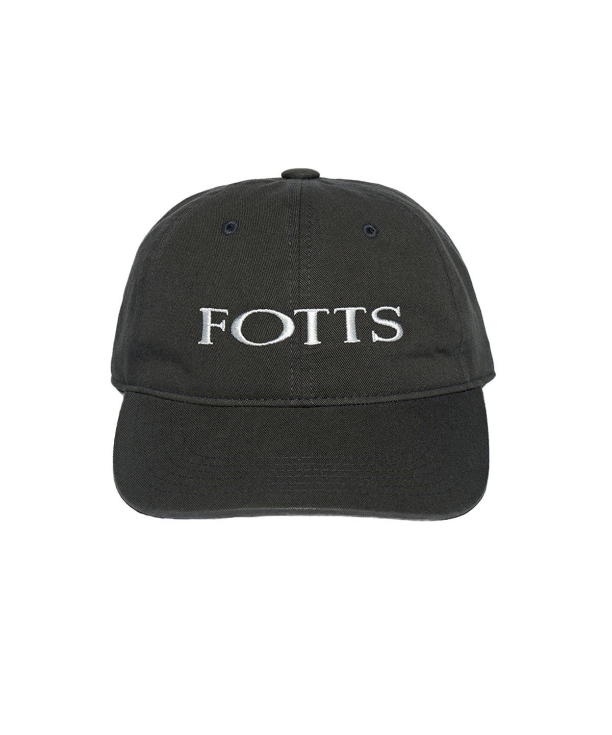포츠포츠(FOTTSFOTTS) 24SS 하프로고 캡 - 차콜/HALF LOGO CAP / CHARCOAL