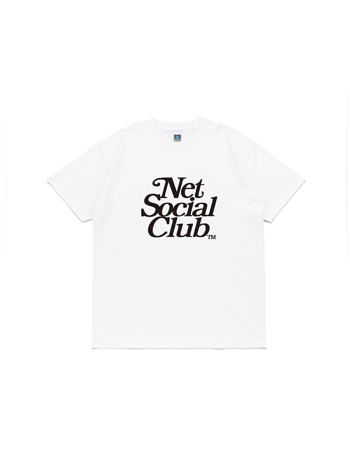 넷소셜클럽(NET SOCIAL CLUB) 클래식 컬리 반팔티 (화이트)
