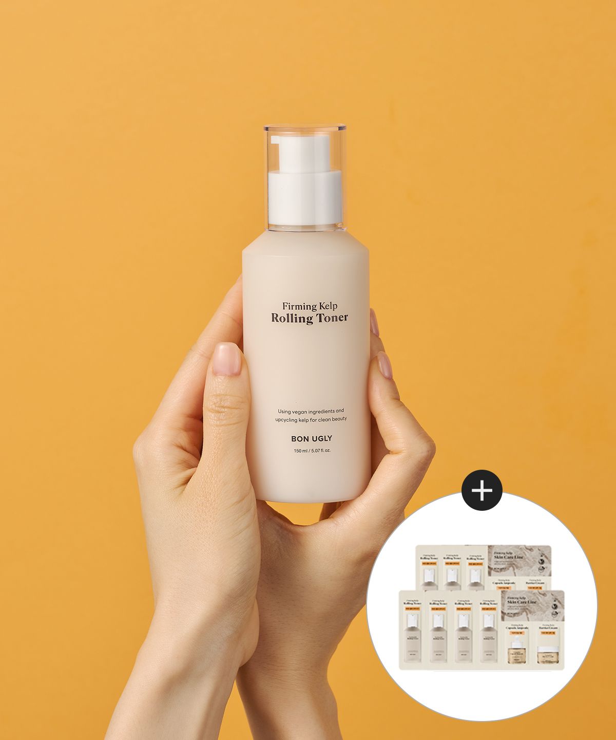 본 어글리(BON UGLY) 퍼밍 켈프 롤링 토너 150ml + 퍼밍 켈프 3종 (1.5ml x 3) 7매 증정
