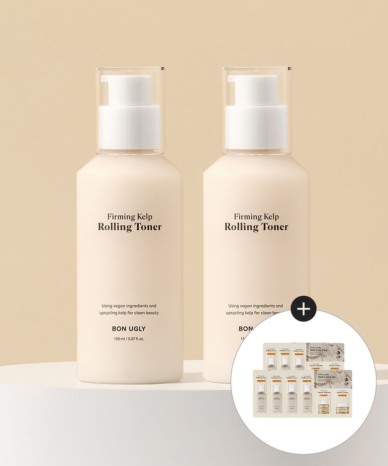 퍼밍 켈프 롤링 토너 150ml (2개) + 퍼밍 켈프 3종 (1.5ml x 3) 7매 증정