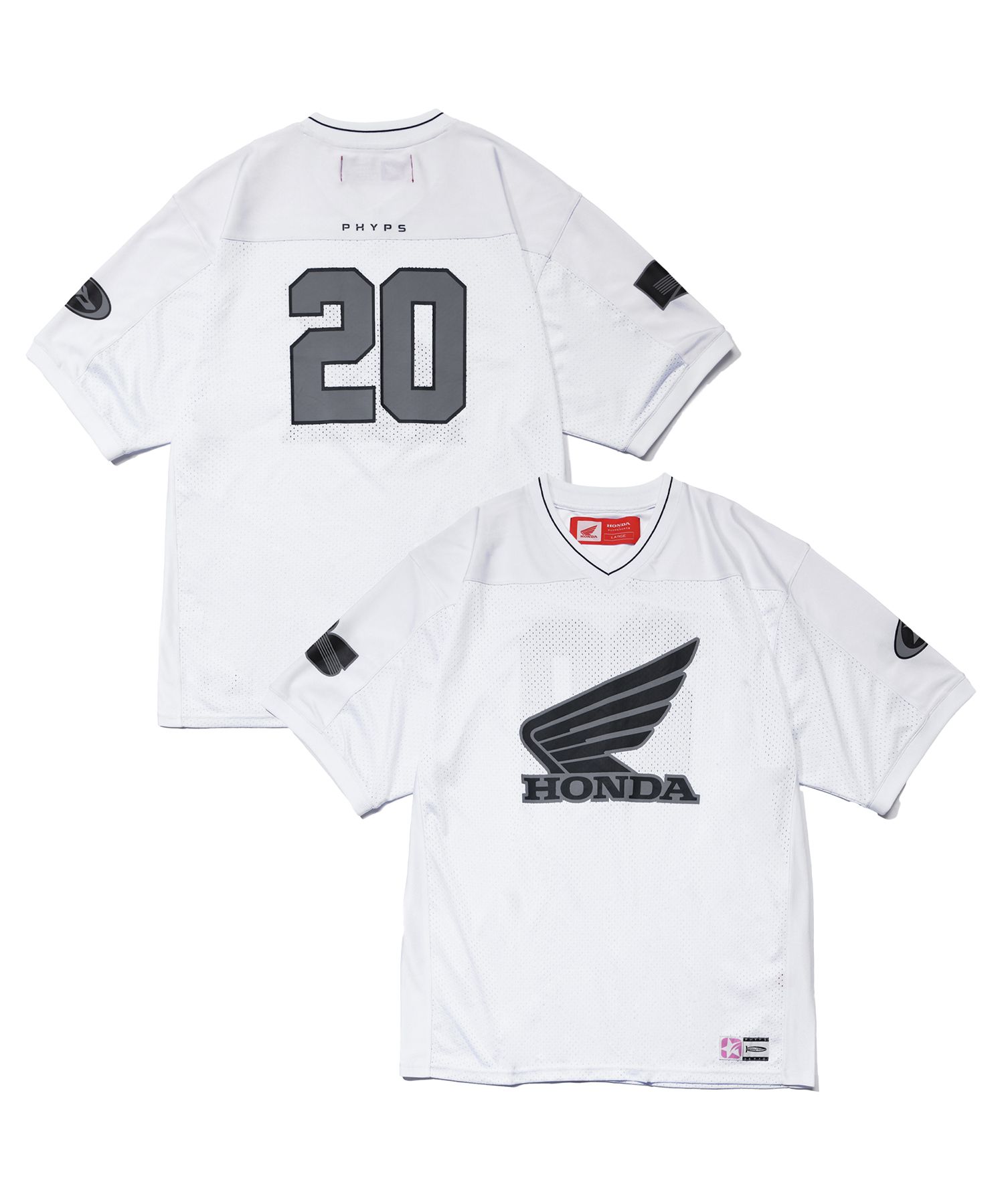 Tシャツ・カットソー HONDA MOTORCYCLE Motorcycle Piping Mesh Short Sleeve White MUSINSA | Honda Motorcycle Motorcycle Piping Mesh Short