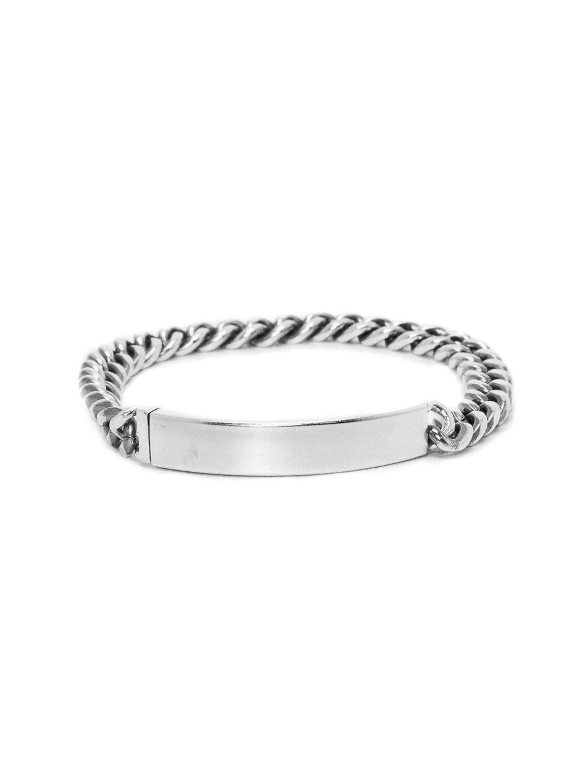 하랑(HARANG) HR 145B_Silver Chain Bar Bracelet