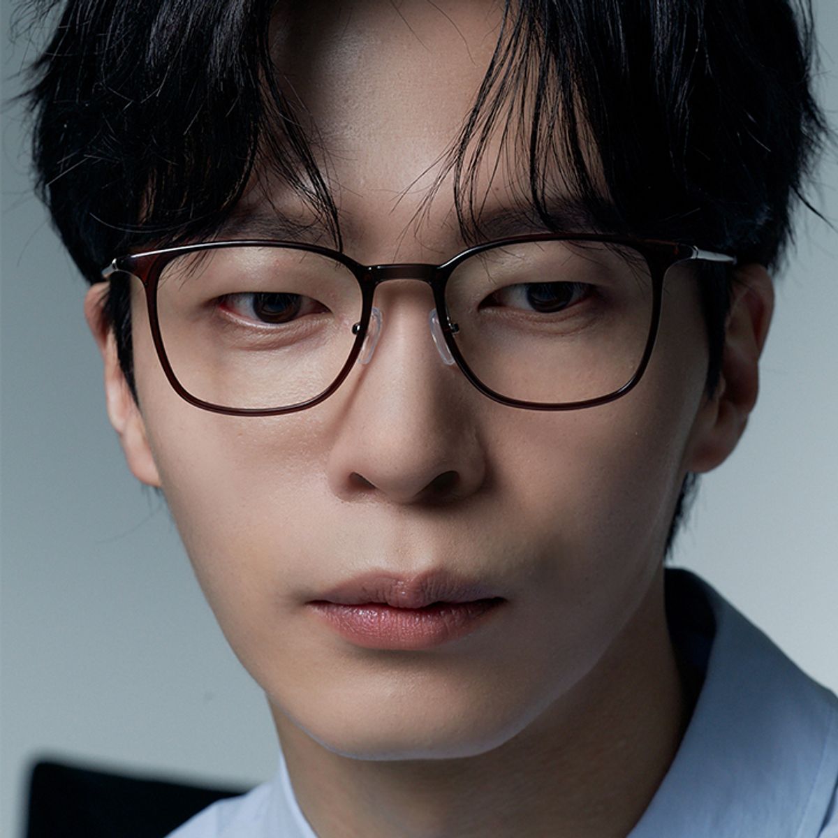알로아이웨어(ALO EYEWEAR) [AIR FLEX] AL6404 1616G 에어플렉스 초경량_브라운 오피스 스퀘어 안경테_블루라이트 렌즈 선택