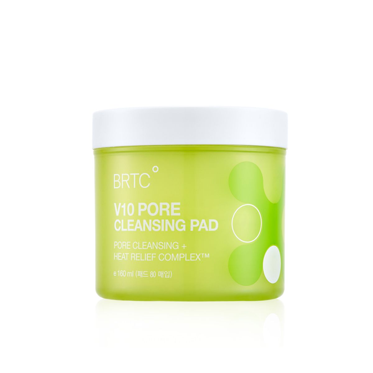 비알티씨(BRTC) V10 포어 클렌징 패드 80매 160ml (유통기한 26.10.11까지)