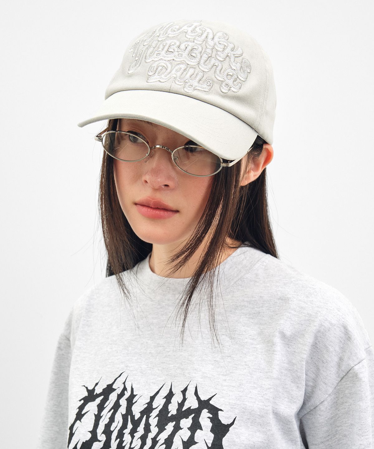 디미토(DIMITO) TJD COTTON 6PANEL CAP WARM GREY
