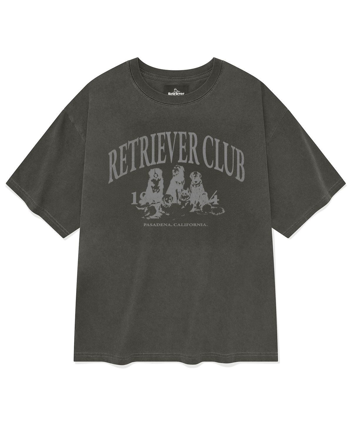리트리버클럽(RETRIEVER CLUB) RETRIEVER FRIENDS SHORT SLEEVE [PIGMENT BLACK]
