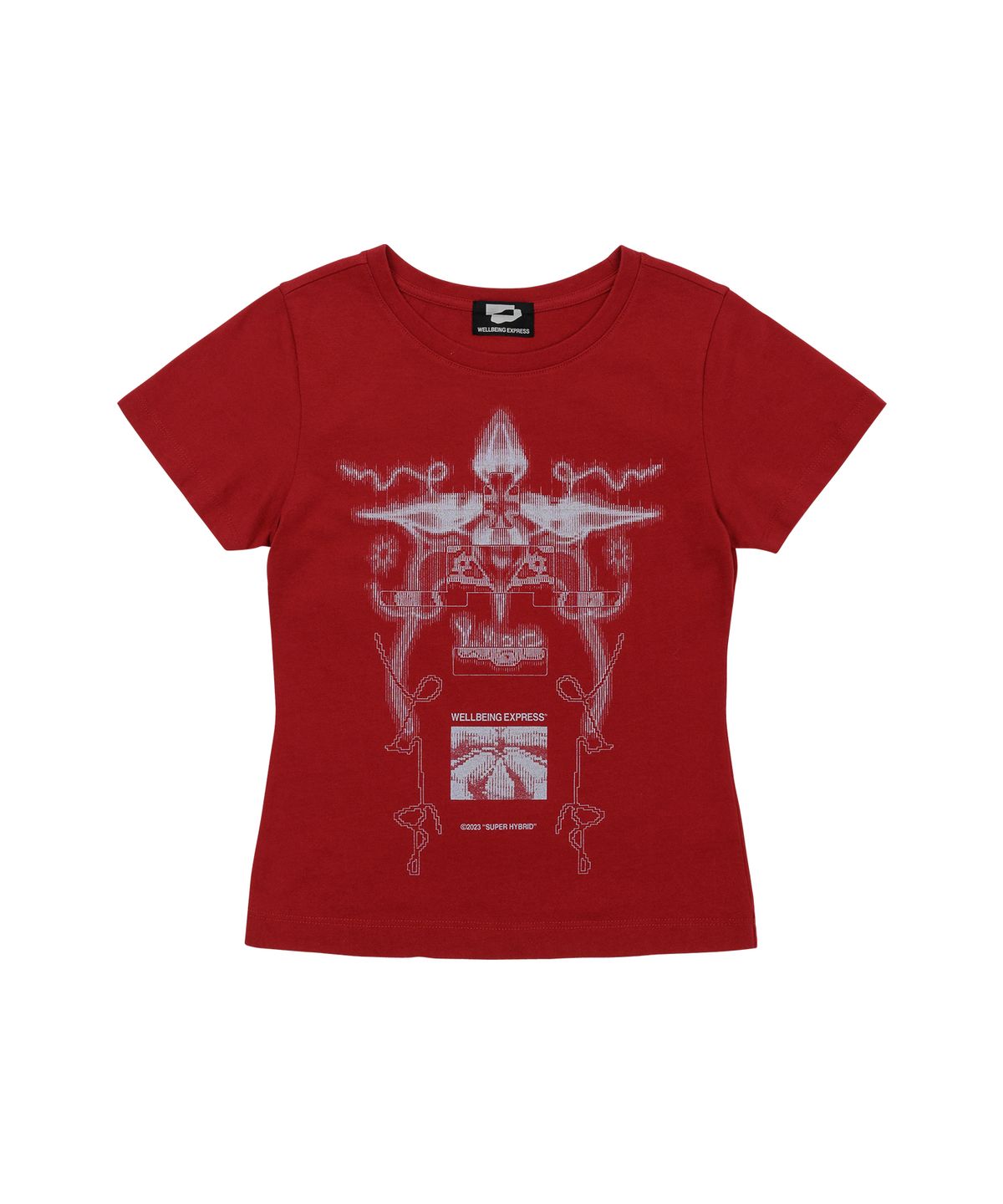 웰빙익스프레스(WELLBEING EXPRESS) Digital Tattoo Tee Renewal Burgundy