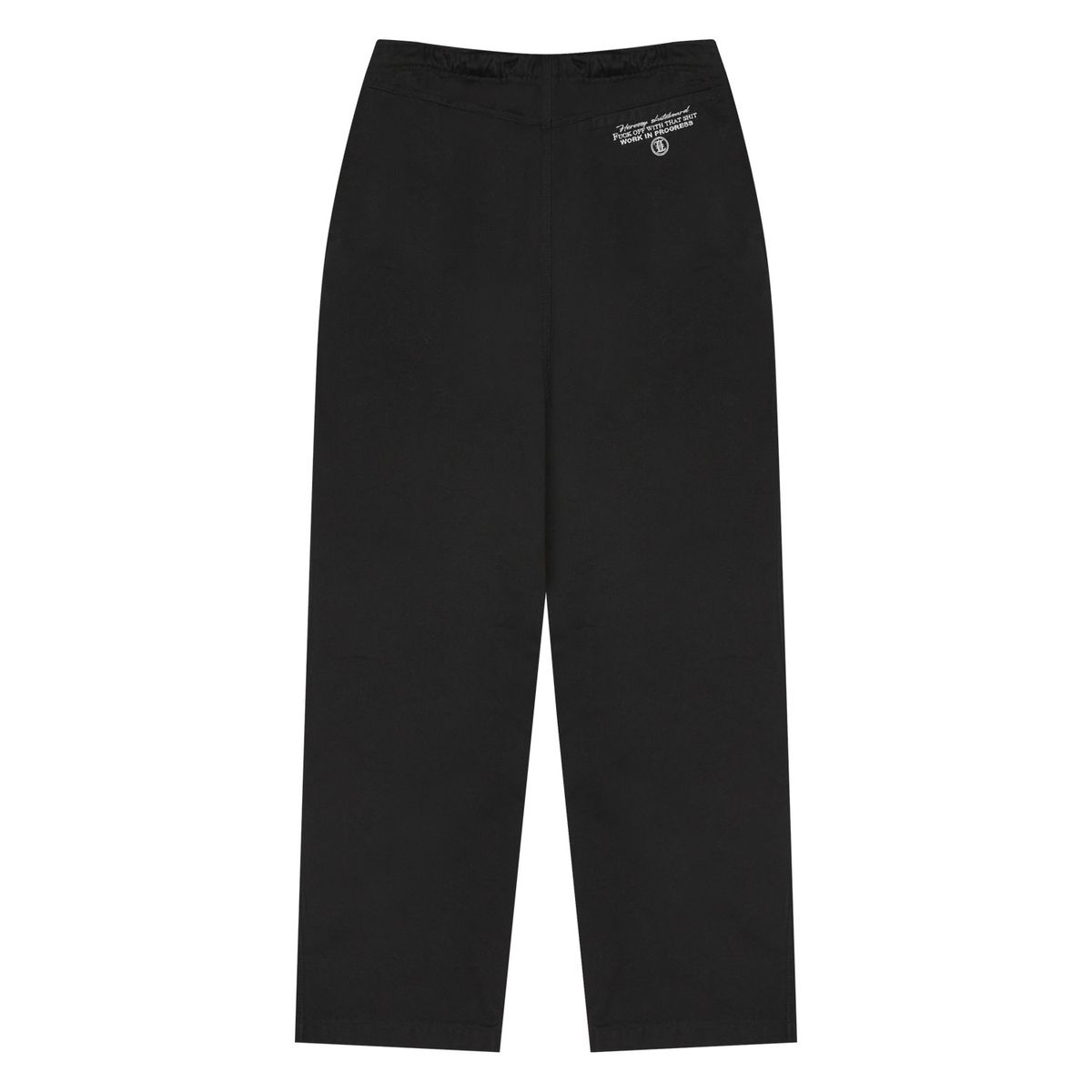 헤레시(HERESSY) F*CK OFF BIO PANTS BLACK