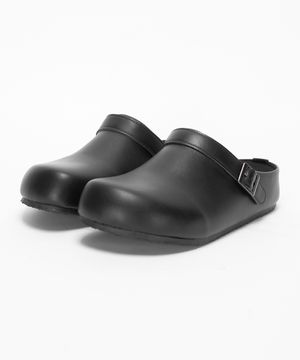 뮬 샌들 하이브리드 클래식 버클 슬리퍼 (블랙)