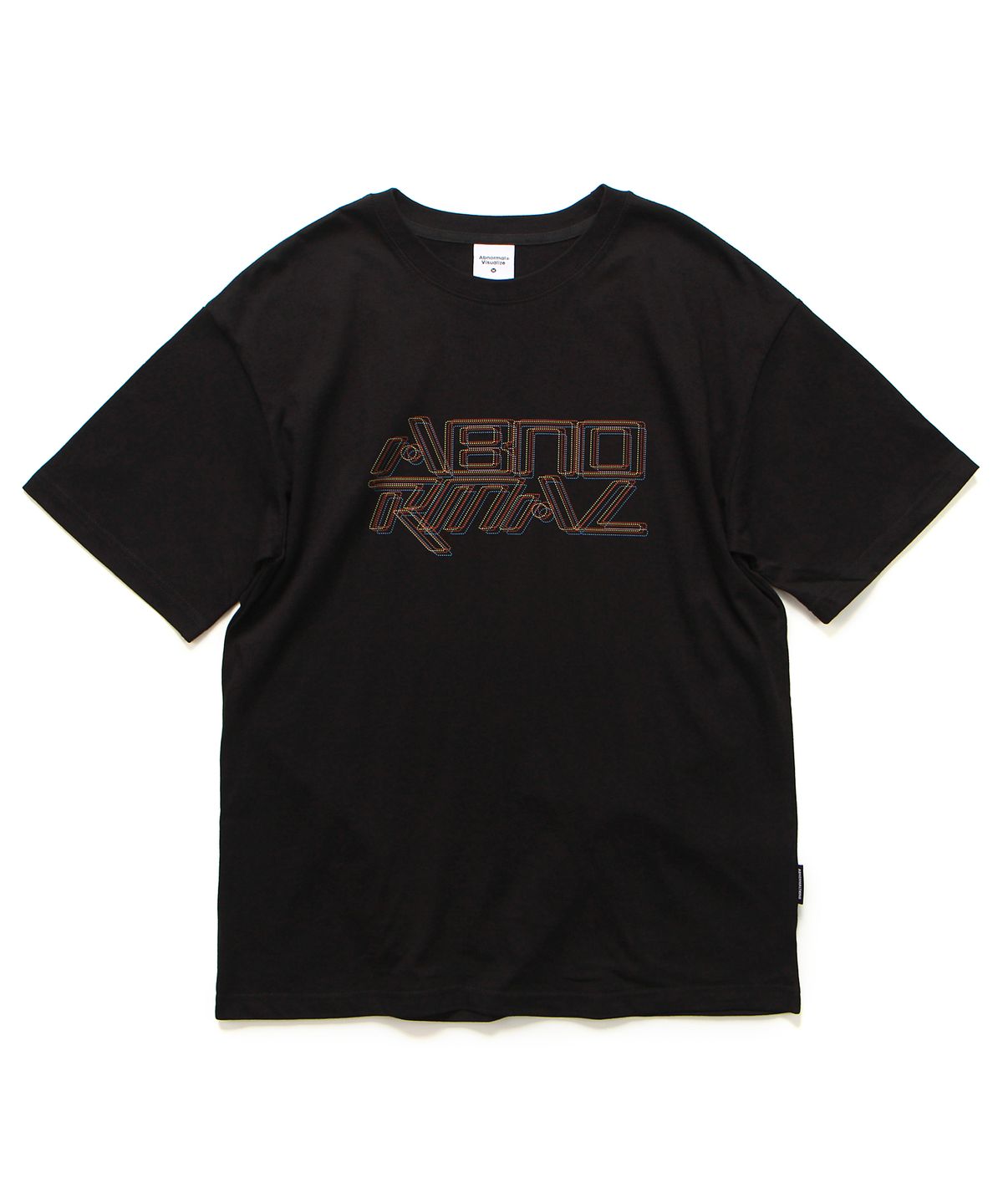 앱놀머씽(ABNORMALTHING) SC DOTTING 티셔츠 블랙 (SC DOTTING T-SHIRT BLACK)