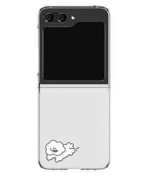강아디 강아지 디자인 갤럭시 Z플립 투명 하드 케이스 6/5/4/3