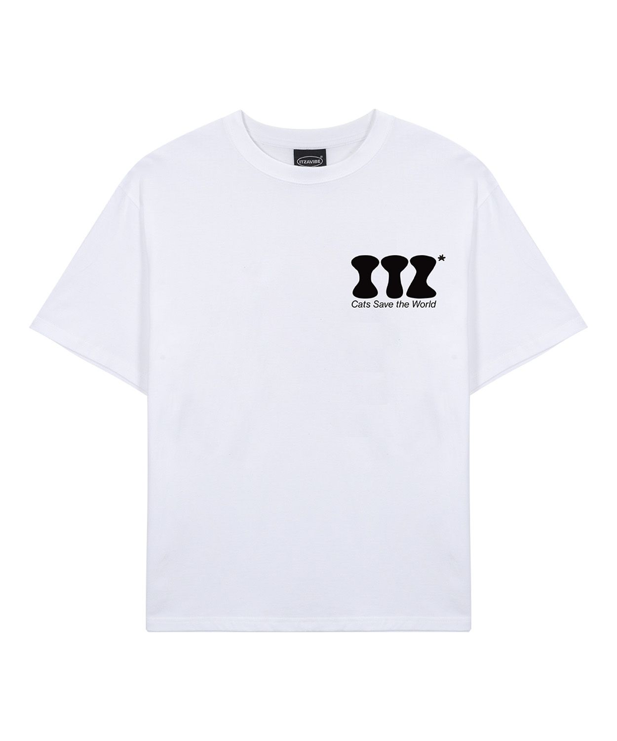 MUSINSA | ITZAVIBE ITZ MINI LOGO T SHIRT - WHITE
