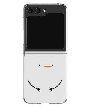 대충살자 디자인 갤럭시 Z플립 투명 하드 케이스 7/6/5/4/3