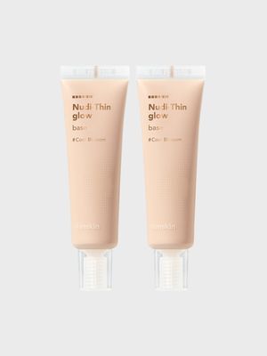 누디씬 글로우 베이스 30ml SPF35 PA++ 2개 (쿨블라썸, 바닐라베이지)