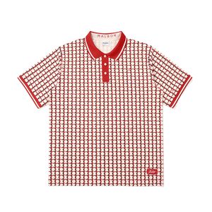 팀 그래픽 패턴 티셔츠 RED (MAN)