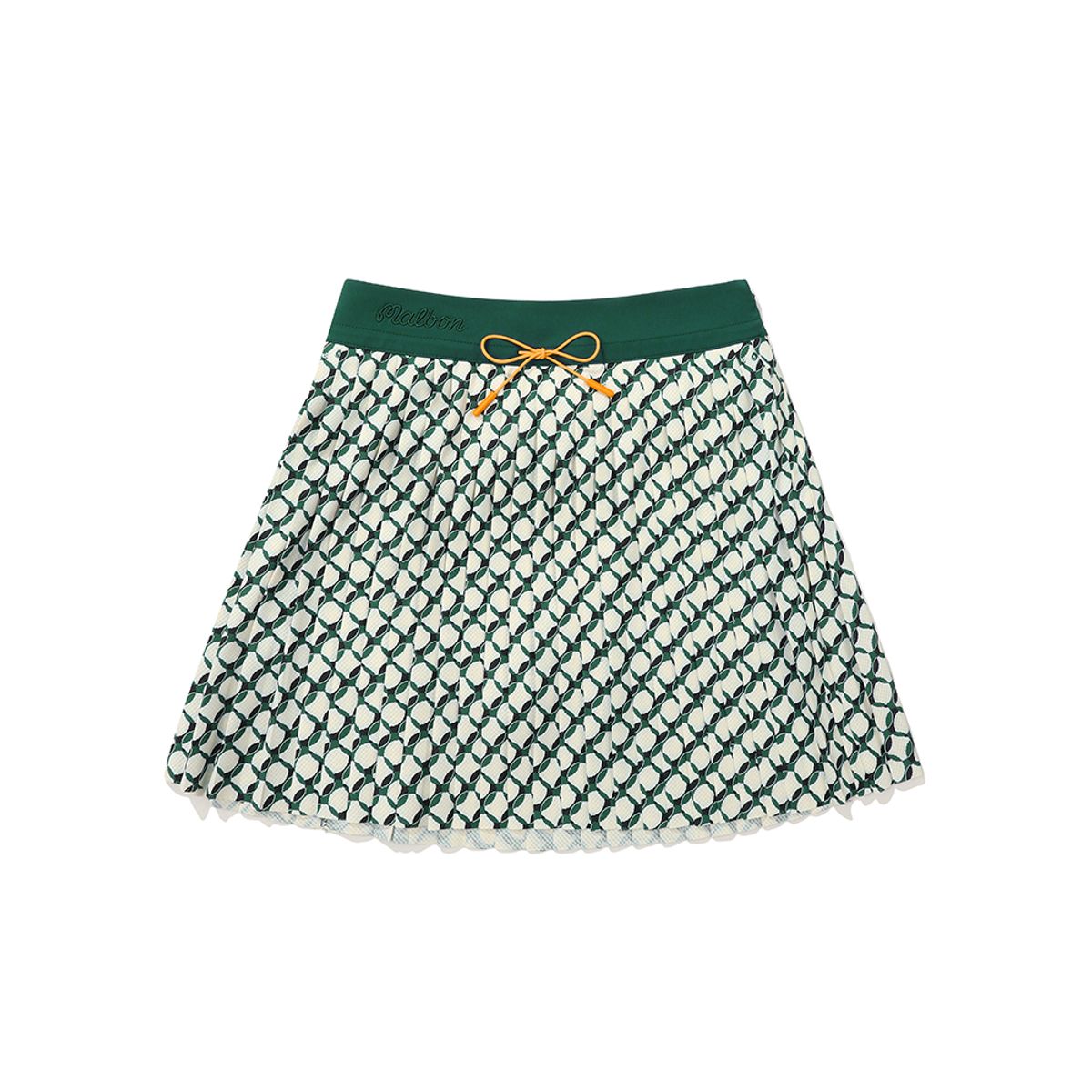 말본 골프(MALBON GOLF) 에어닷 메쉬 프린트 스커트 GREEN (WOMAN)