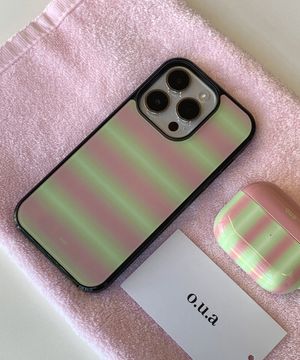 [아이폰17][+맥세이프][+갤럭시S26]Water melon 아크릴 블랙 범퍼 케이스