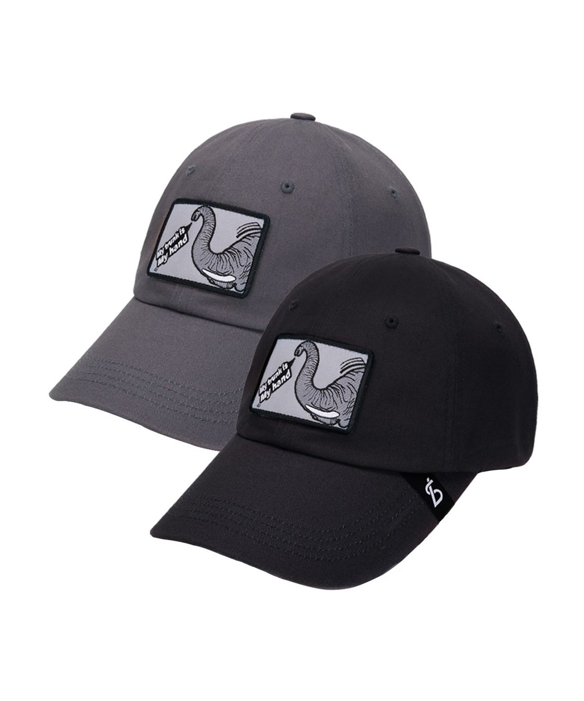 블랙샌즈(BLACK SANDS) 애니멀 와펜 코끼리 볼캡 (2 colors)