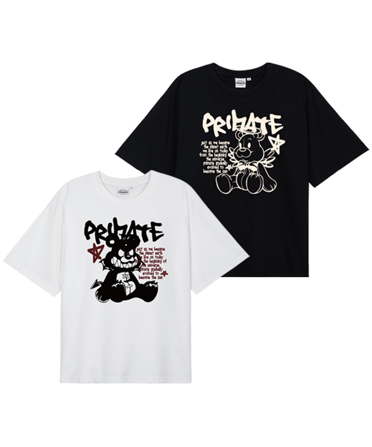 프라임에이트(PRIMATE) [2PACK] PRIMATE GOOD BAER & BAD BAER GRAPHIC DESIGN SET
